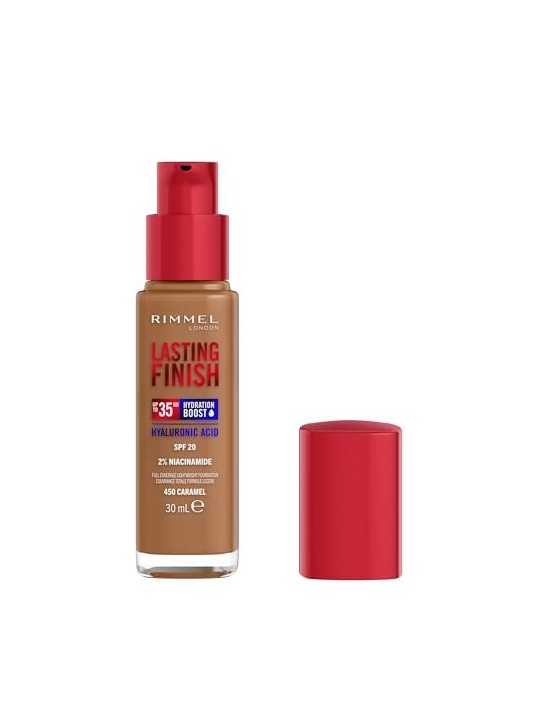 Rimmel London LASTING FINISH boost di idratazione SPF20 450Caramello 30ml donna