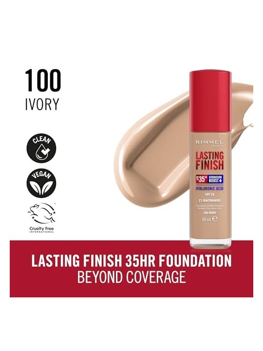 Finitura duratura Fondotinta 35H SPF20 30 ml donna 100 Ivory