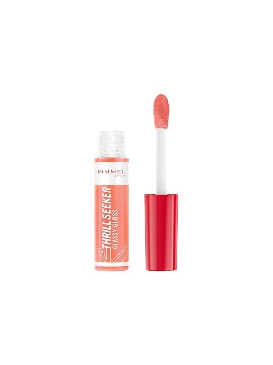 Rimmel Thrill Seeker Glassy Gloss Lucidalabbra idratante 11 ml donna 250 Peachy Vibes