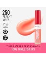 Rimmel Thrill Seeker Glassy Gloss Lucidalabbra idratante 11 ml donna 250 Peachy Vibes