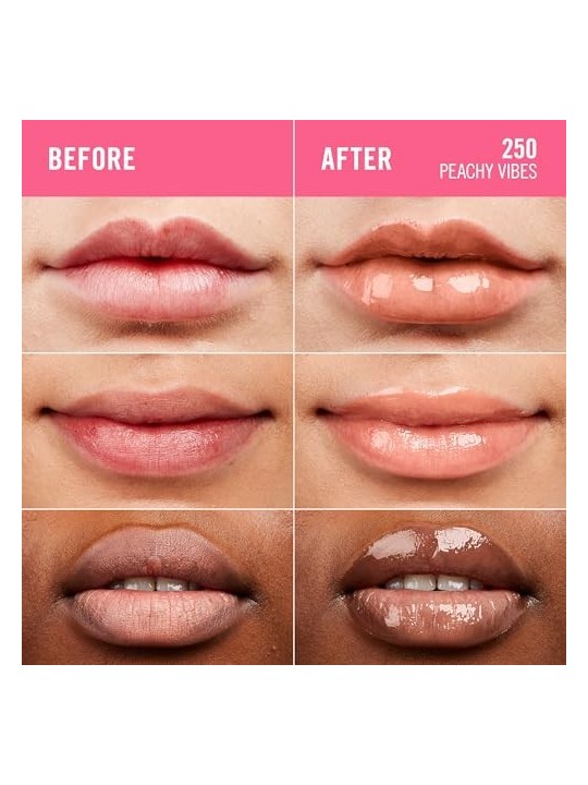 Rimmel Thrill Seeker Glassy Gloss Lucidalabbra idratante 11 ml donna 250 Peachy Vibes