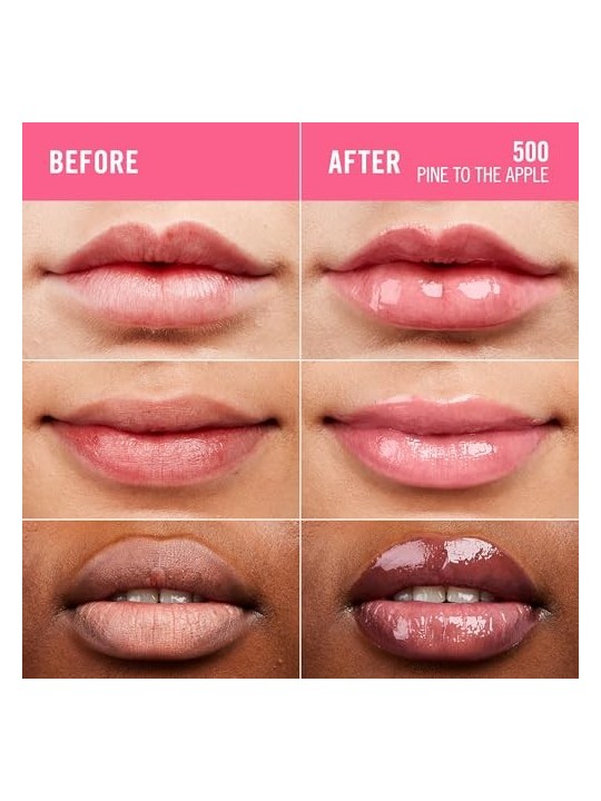 Rimmel Thrill Seeker Glassy Gloss Lucidalabbra idratante 11 ml donna 500 Pine To The Apple