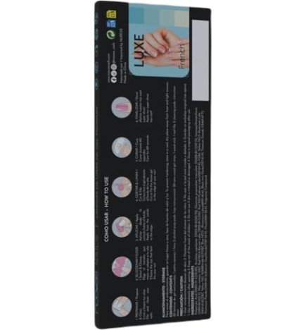 Nooves NAIL GEL PELLICOLE floreale elegante premium lusso metallico 20 unit donna