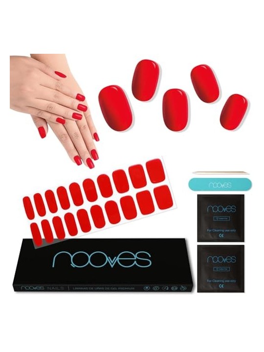 Nooves GEL PELLICOLA PER UNGHIE rosso cremisi premium lusso