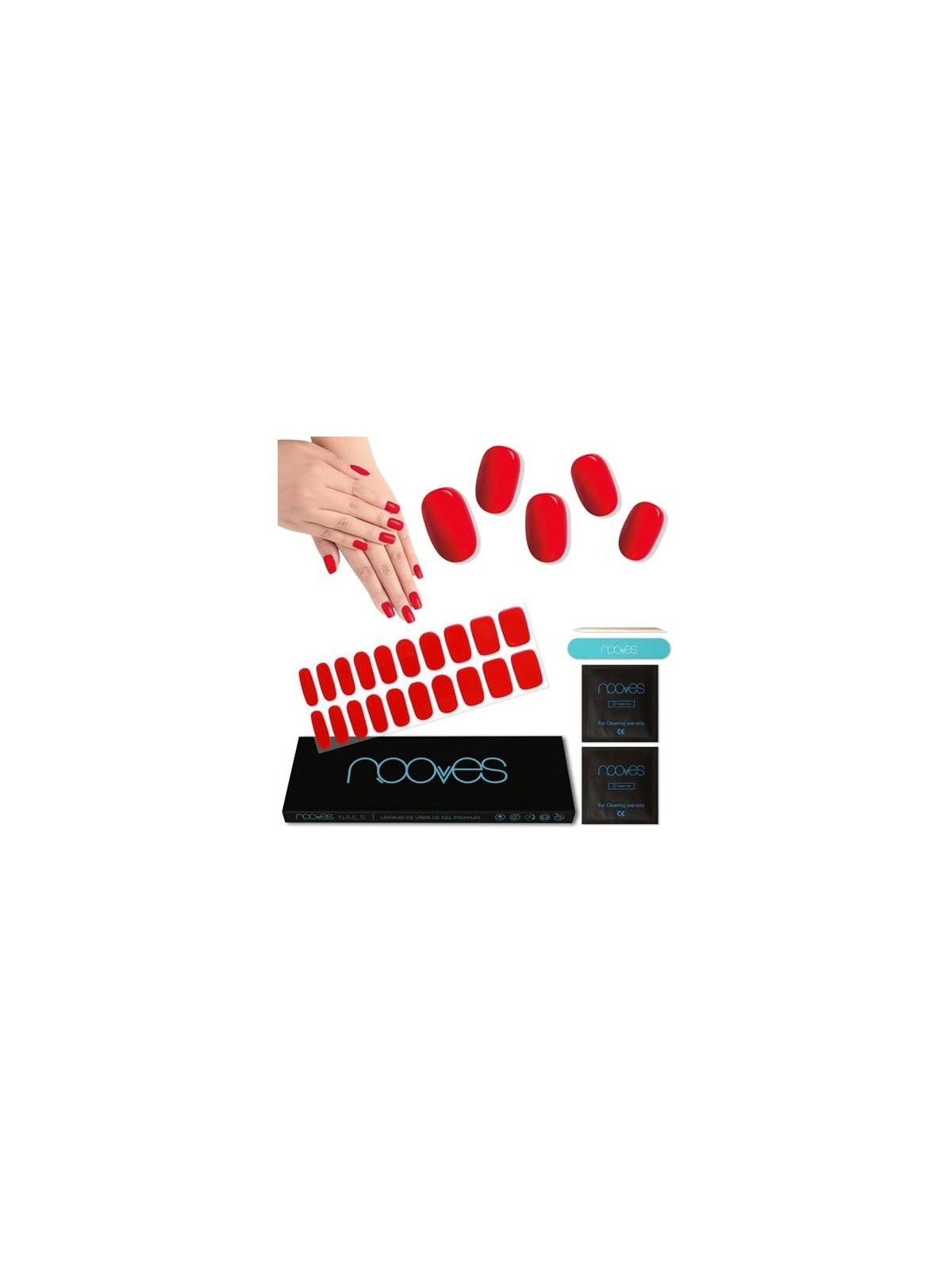 Nooves GEL PELLICOLA PER UNGHIE rosso cremisi premium lusso