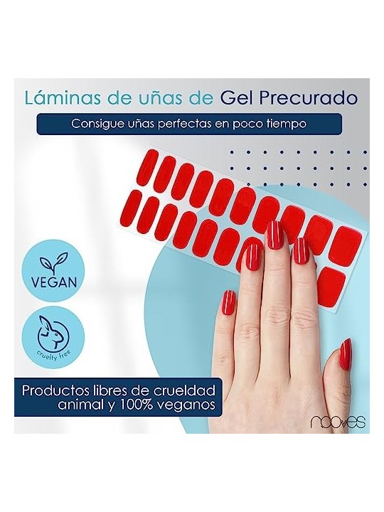 Nooves GEL PELLICOLA PER UNGHIE rosso cremisi premium lusso