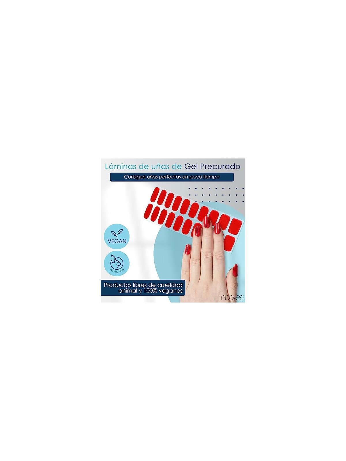 Nooves GEL PELLICOLA PER UNGHIE rosso cremisi premium lusso