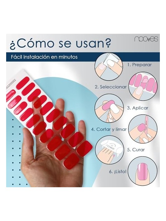 Nooves GEL PELLICOLA PER UNGHIE rosso cremisi premium lusso
