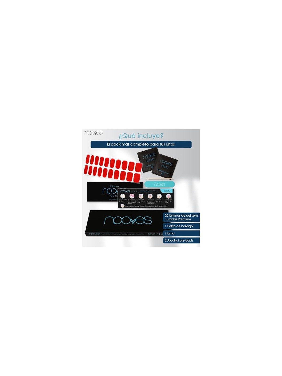 Nooves GEL PELLICOLA PER UNGHIE rosso cremisi premium lusso