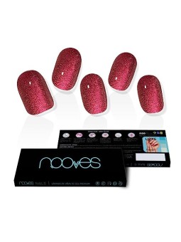 Unghie in gel premium glitter rosso rubino