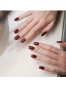 Unghie in gel premium glitter rosso rubino