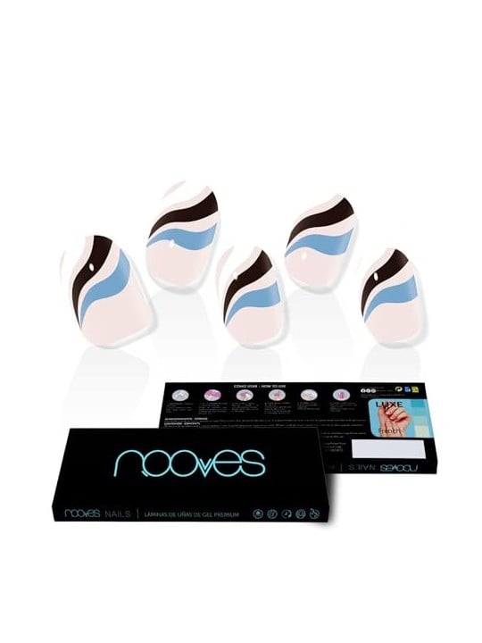 Nooves Lamine per Unghie in Gel Premium Glam Flusso Corrente 20 U unisex