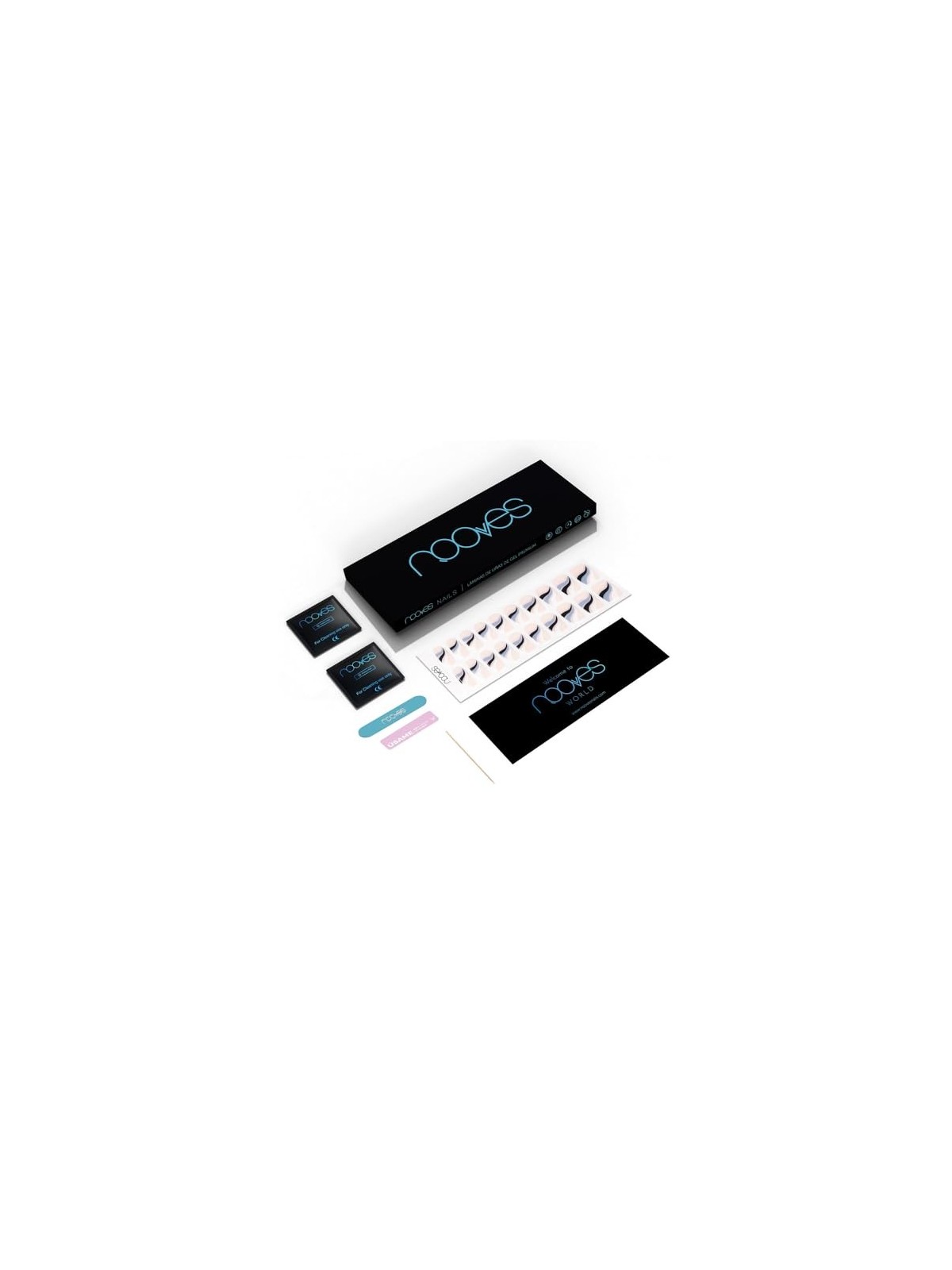 Nooves Lamine per Unghie in Gel Premium Glam Flusso Corrente 20 U unisex