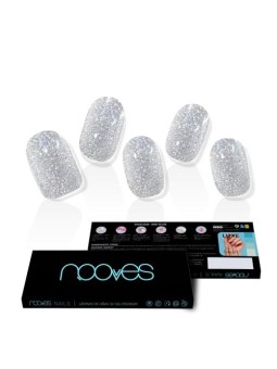 Nooves Lamine per Unghie in Gel Dazzling Diva Premium Glam Glitter Grigio 20 U unisex