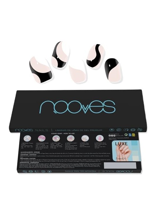 Nooves Lamine per Unghie in Gel Premium Glam White Cow 20 U unisex