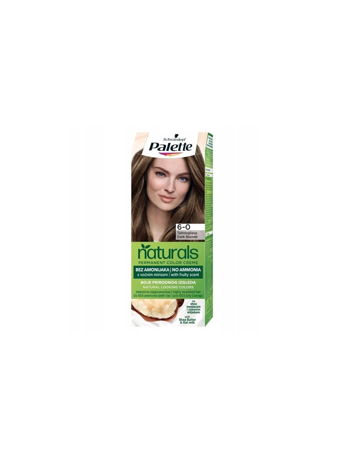 PALETTE Tinta per capelli Permanent Naturals Color Creme con miele e olio di argan 500 60 Biondo scuro