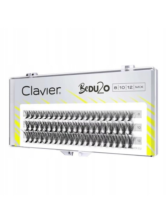 CLAVIER BeDU2O Ciuffi di ciglia Doppio Volume Mix 81012mm