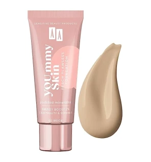 Fondotinta minerale AA Yoummy Skin Peach Flawless Foundation 03 Beige 30ml