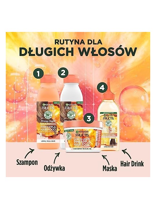 Shampoo all'Ananas per capelli opachi 350ml