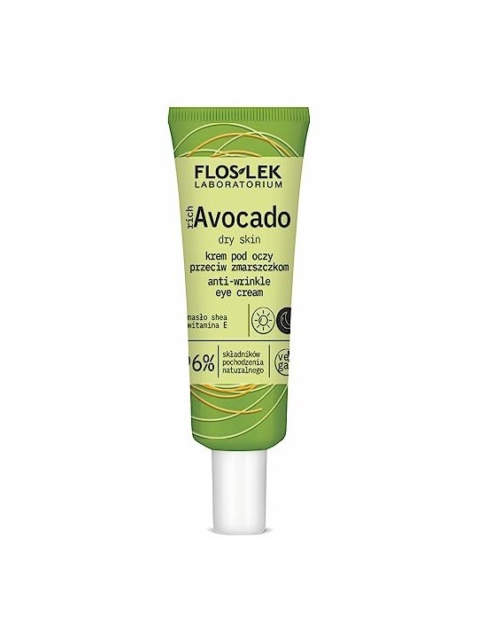 FLOSLEK Crema contorno occhi antirughe ricca di avocado