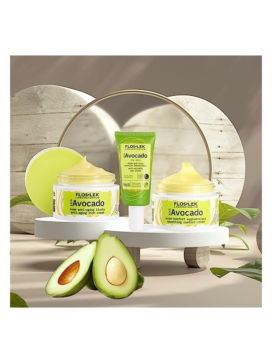 FLOSLEK Crema contorno occhi antirughe ricca di avocado