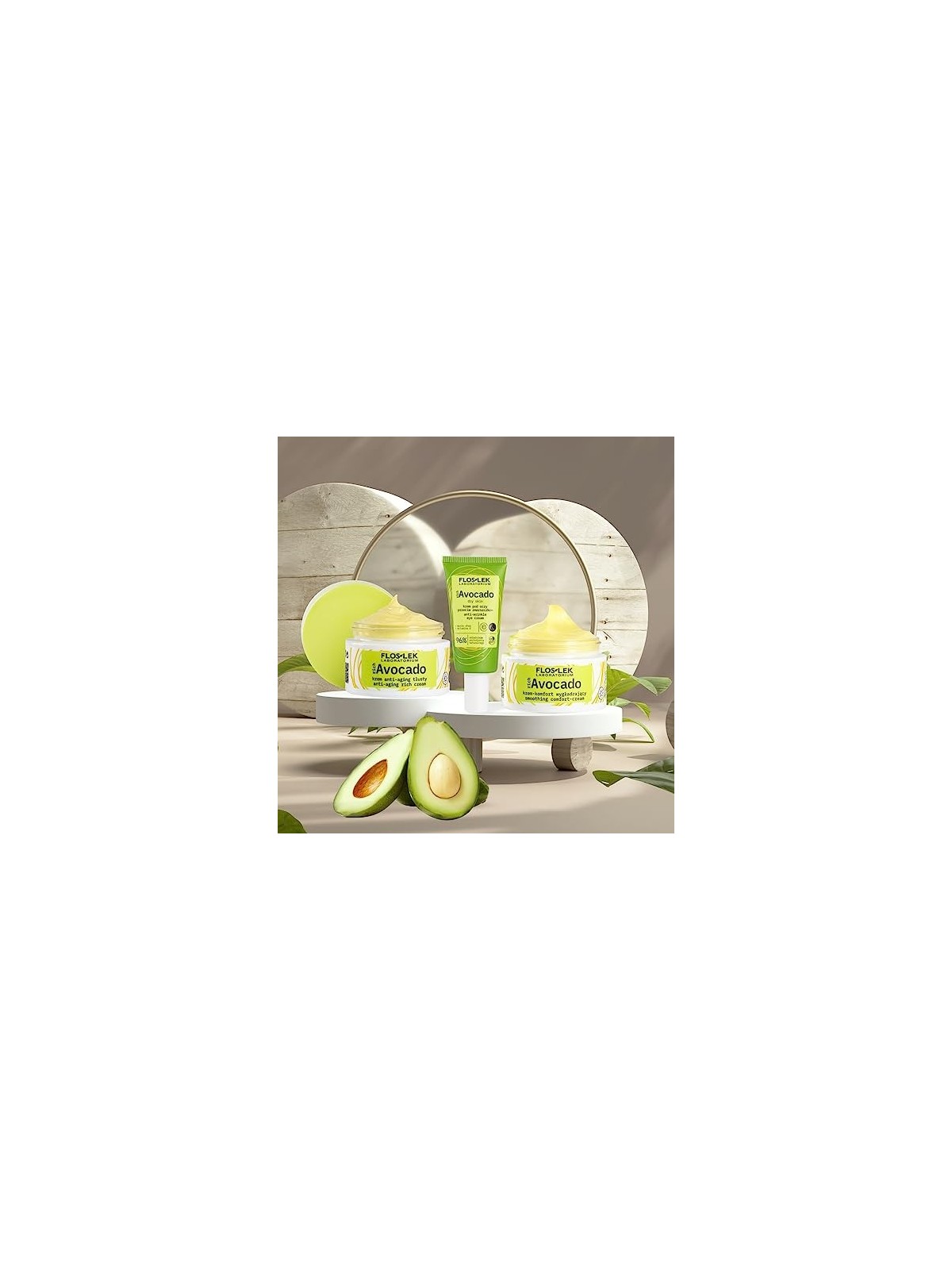 FLOSLEK Crema contorno occhi antirughe ricca di avocado