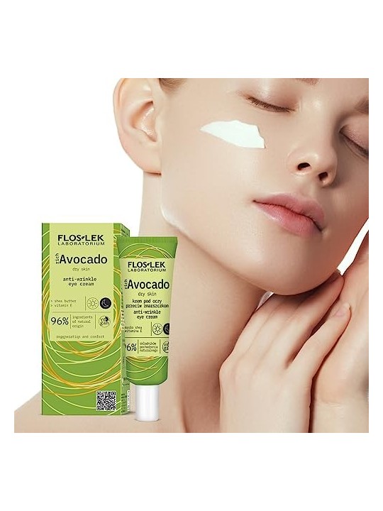 FLOSLEK Crema contorno occhi antirughe ricca di avocado
