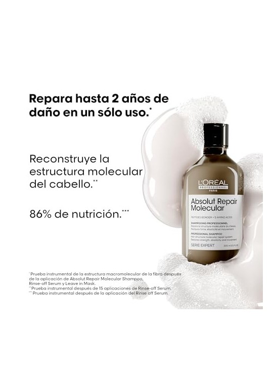 Shampoo professionale L'Orï¿½ï¿½al Paris ABSOLUT REPAIR MOLECULAR 300ml