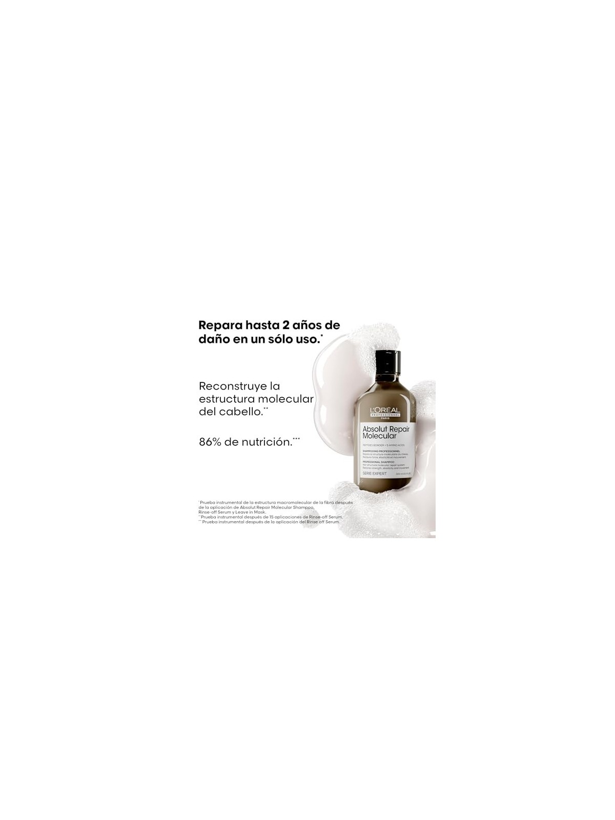 Shampoo professionale L'Orï¿½ï¿½al Paris ABSOLUT REPAIR MOLECULAR 300ml