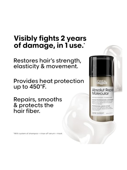 Maschera riparatrice senza risciacquo per capelli danneggiati