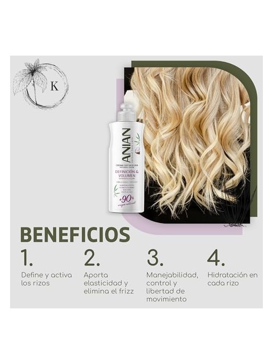 Anian DEFINITION e VOLUME Crema Definizione Ricci 250ml Donna