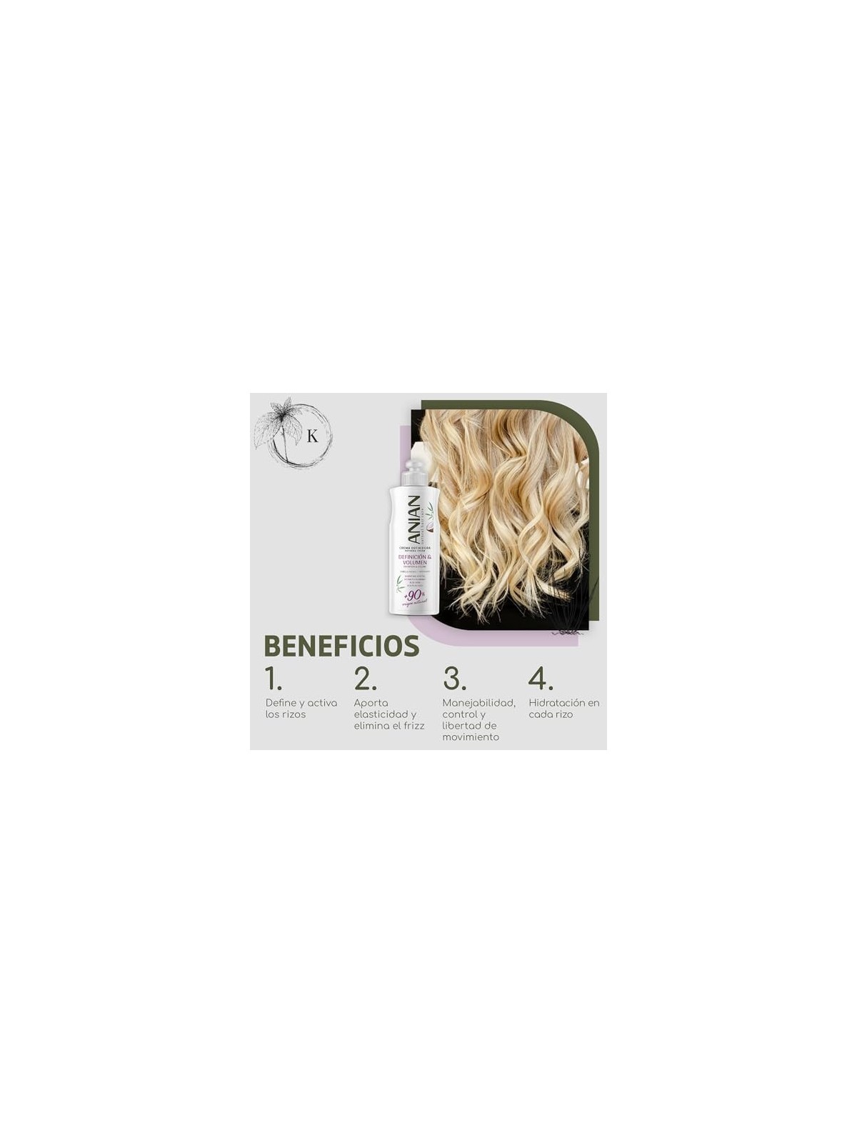 Anian DEFINITION e VOLUME Crema Definizione Ricci 250ml Donna