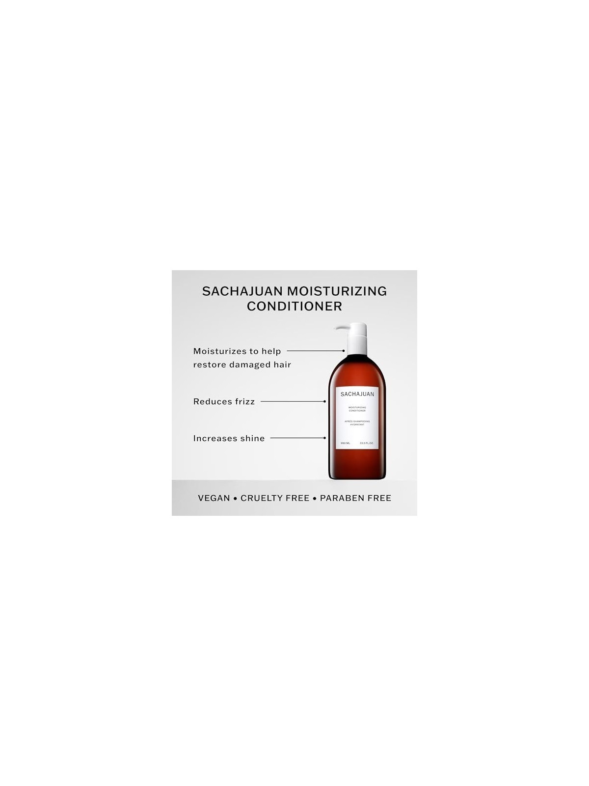 Sachajuan Balsamo Idratante capelli danneggiati Balsamo idratante donna 990ml