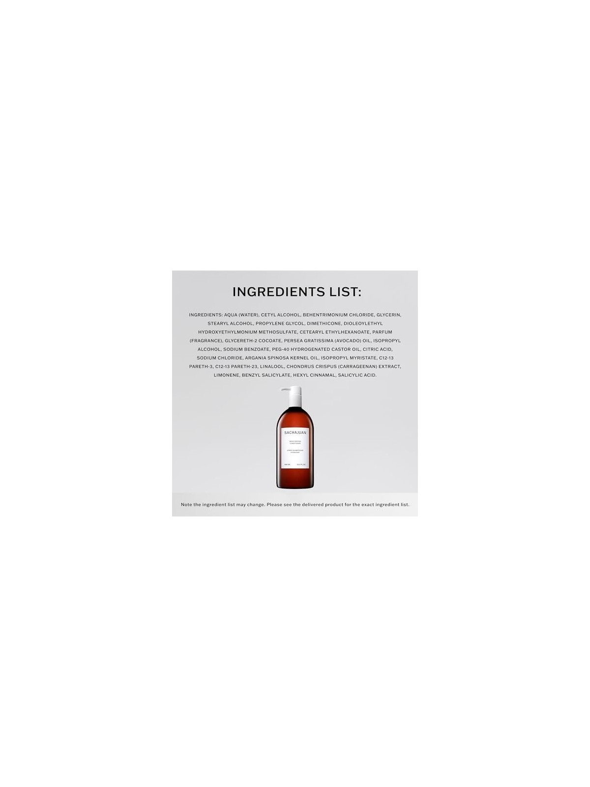 Sachajuan Balsamo Idratante capelli danneggiati Balsamo idratante donna 990ml
