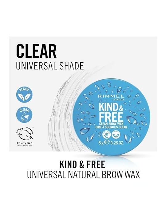 Cera per sopracciglia Rimmel London KIND e FREE