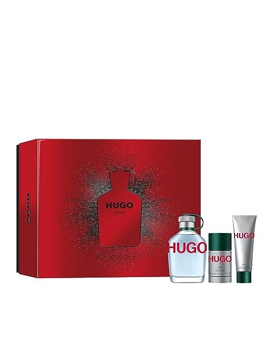 Hugo Boss Hugo Man Giftset 250ml eau de toilette Spray 125ml-Deo Stick 75gr-Shower Gel 50ml