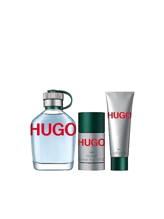 Hugo Boss Hugo Man Giftset 250ml eau de toilette Spray 125ml-Deo Stick 75gr-Shower Gel 50ml