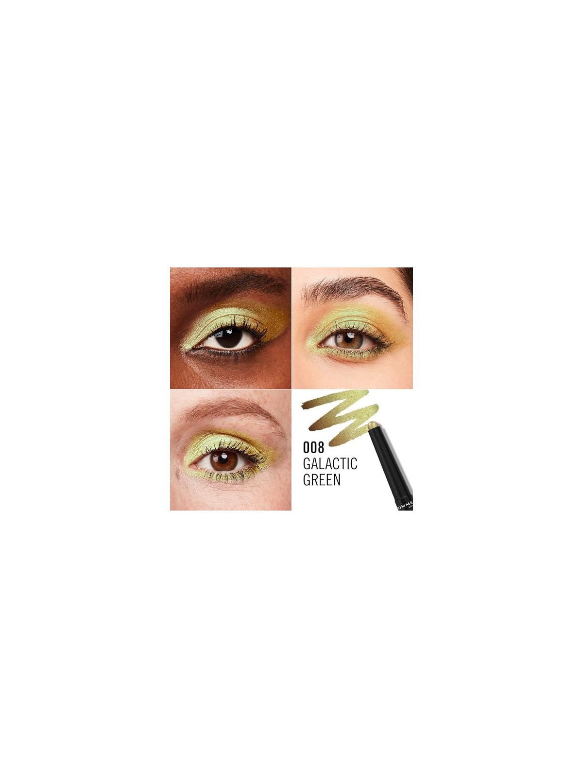 Ombretto Stick Rimmel WonderLast 164 g donna 008 Galactic Green