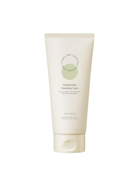 Schiuma detergente viso al tï¿½ï¿½ verde