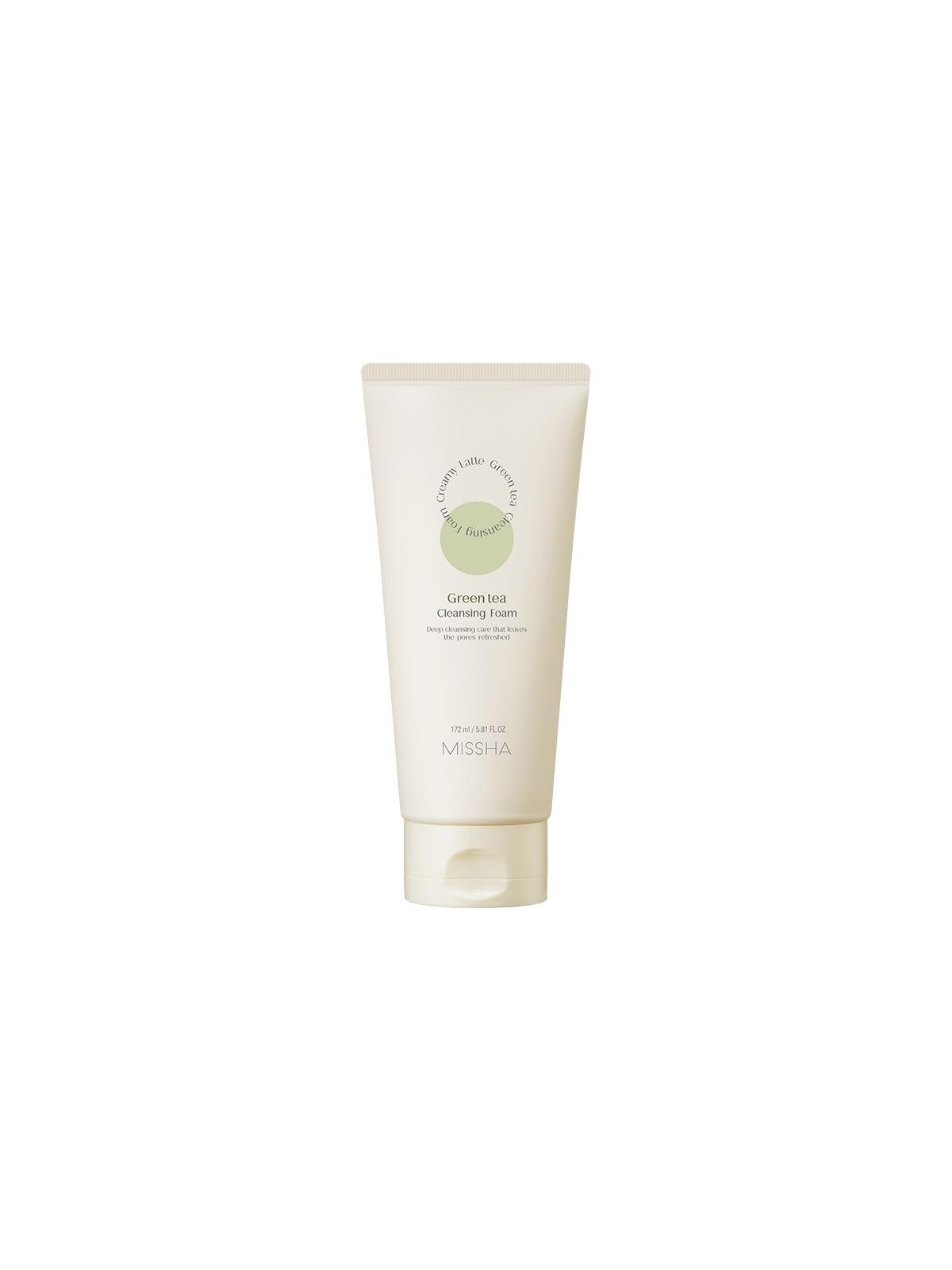 Schiuma detergente viso al tï¿½ï¿½ verde
