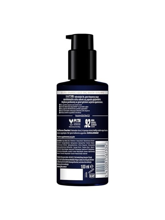 GLISS Night Elixir Moisture trattamento idratante notturno senza risciacquo