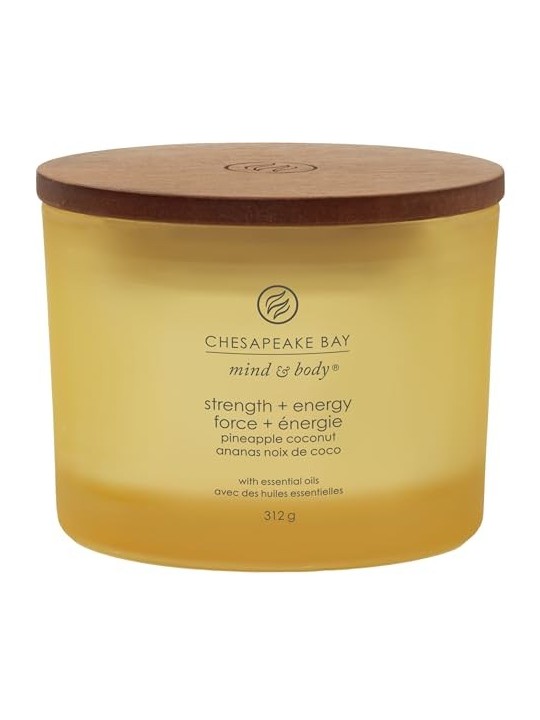 Candela Forza Energia a tre stoppini unisex 312g