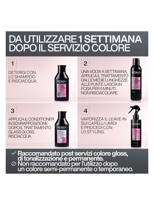 Shampoo Redken Colore Acido Lucido Delicato donna 300ml