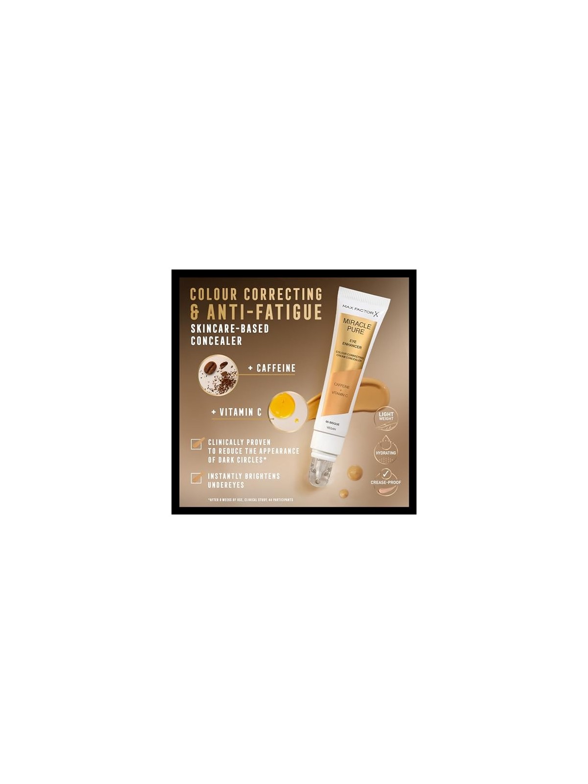 Max Factor Miracle Pure Enhancer per gli occhi 10 ml donna 04 Honey