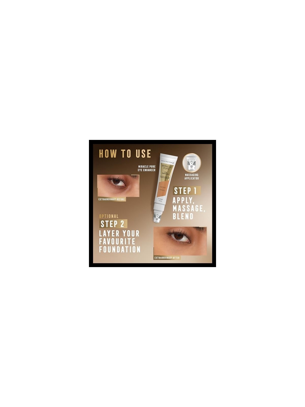 Max Factor Miracle Pure Enhancer per gli occhi 10 ml donna 02 Buff