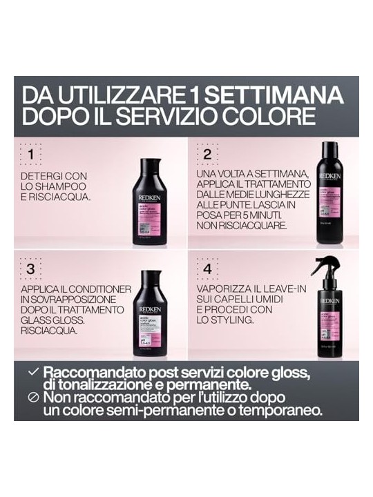 Shampoo Redken Colore Acido Lucido Delicato donna 500ml