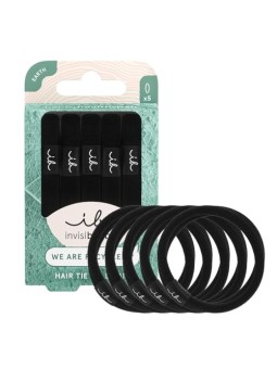 Elastico Per Capelli Nero Invisibobble 5 pz donna