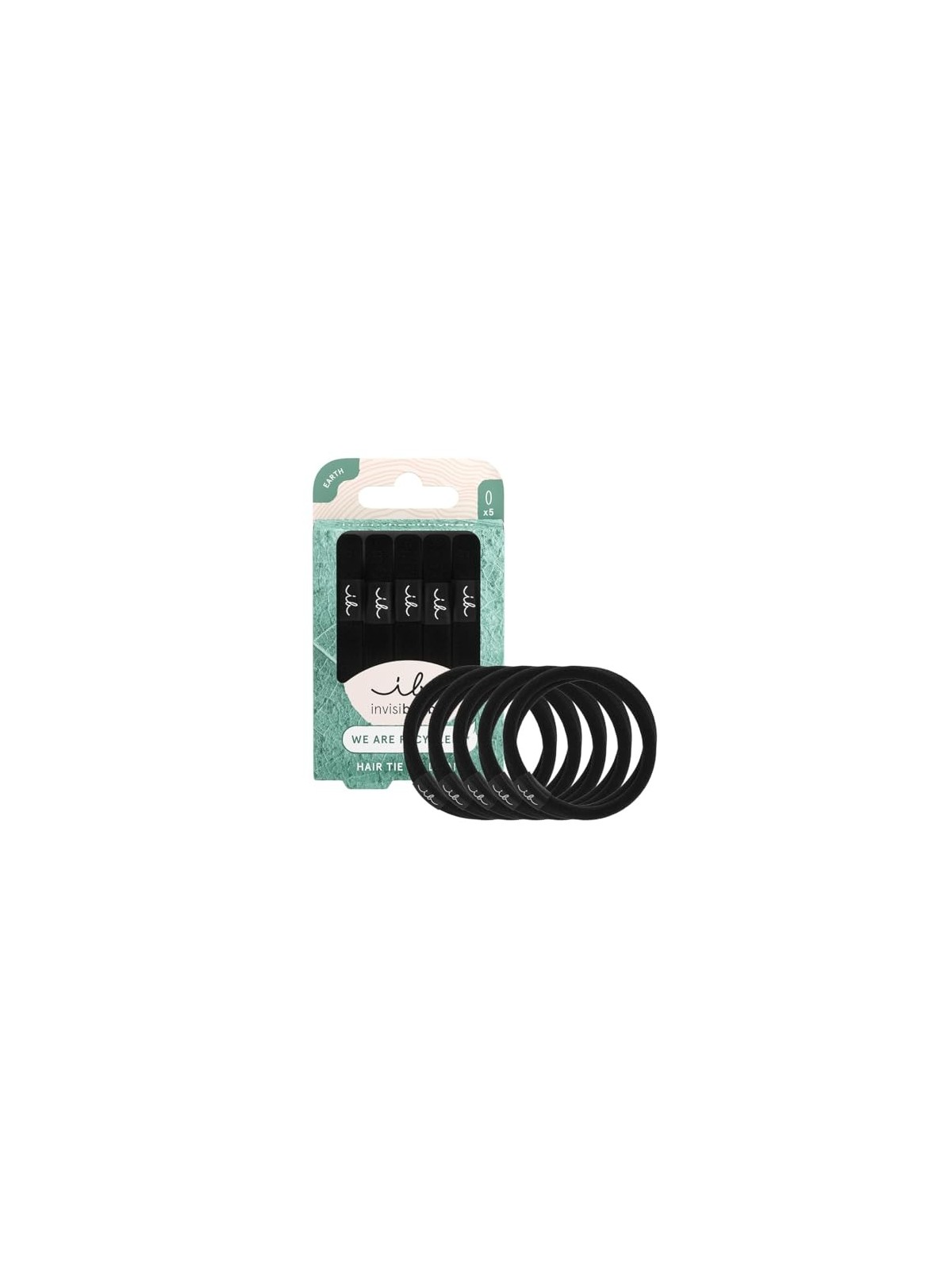 Elastico Per Capelli Nero Invisibobble 5 pz donna