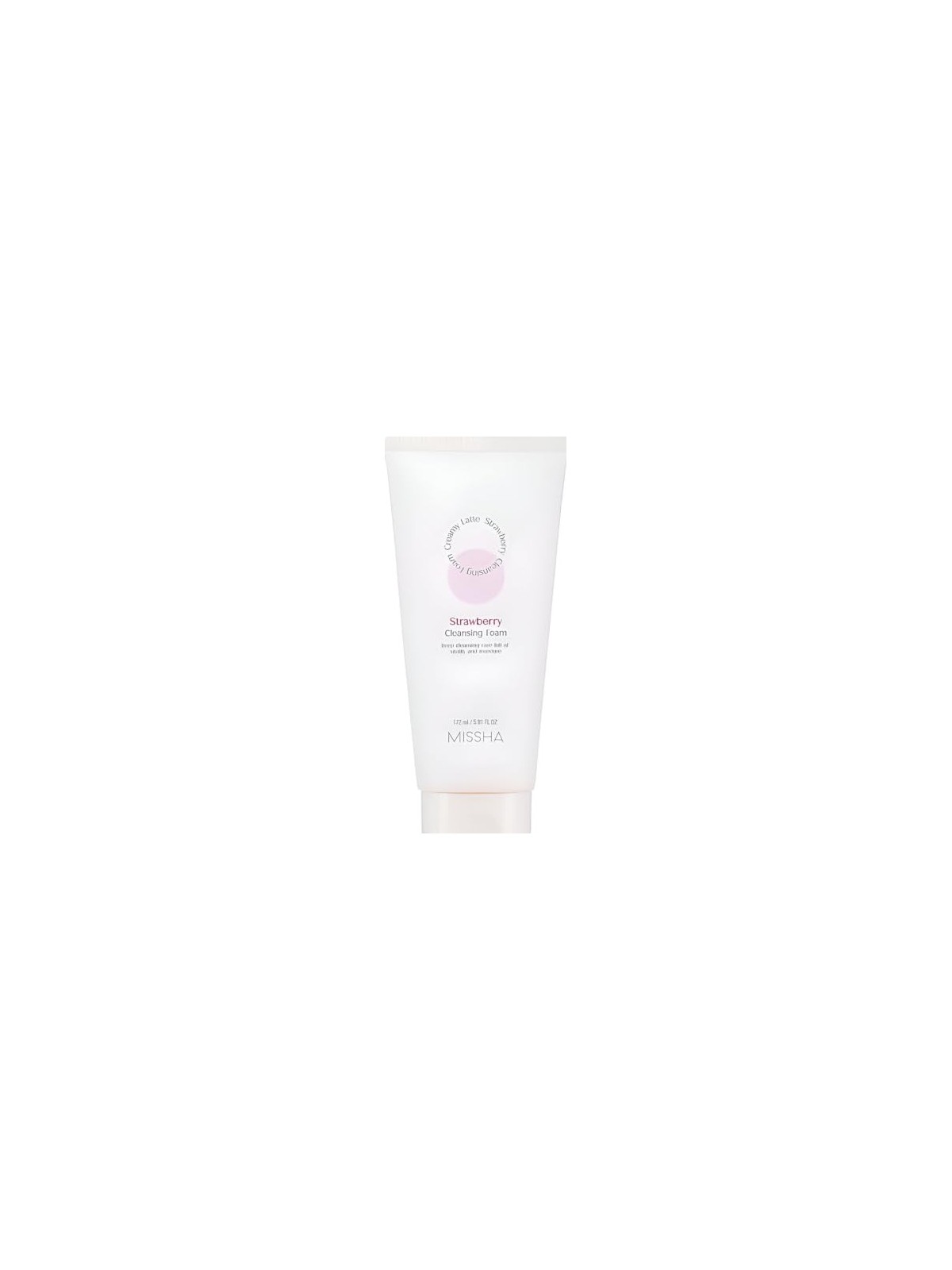 Schiuma detergente viso profonda alla fragola