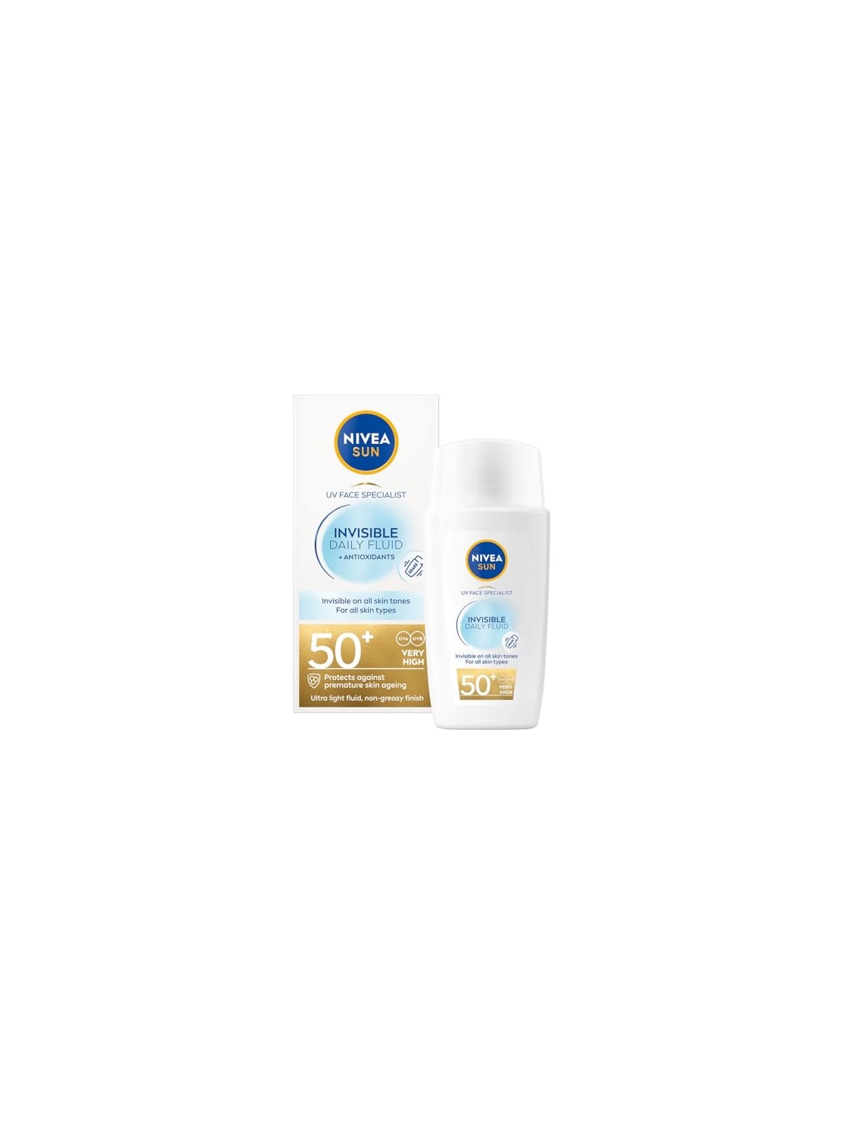Nivea Specialist Invisible Daily Fluid SPF 50 Crema per la pelle unisex 40ml